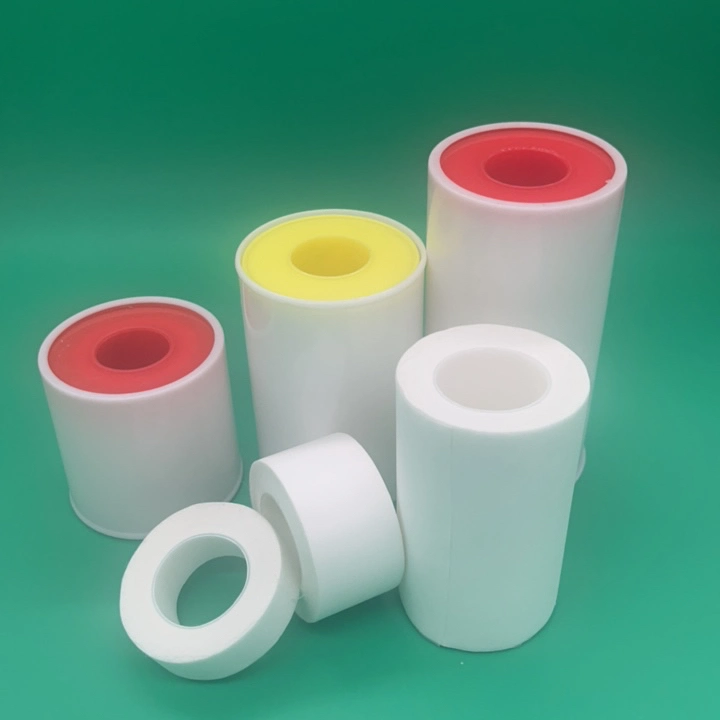 Medical Disposable Adhesive Skin Color White Color Silk Plaster Bandage Surgical Silk Tape for Wound