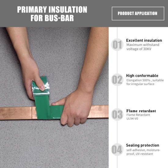 Self Fusing Silicone Electrical Tape for High Voltage Bus-Bar Insulation