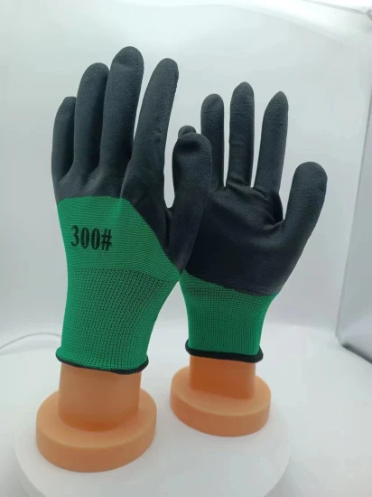 PVC Cotton Nitrile Coated Rubber Gloves Labor Protection Working Gloves Safety Gloves Labor Gloves